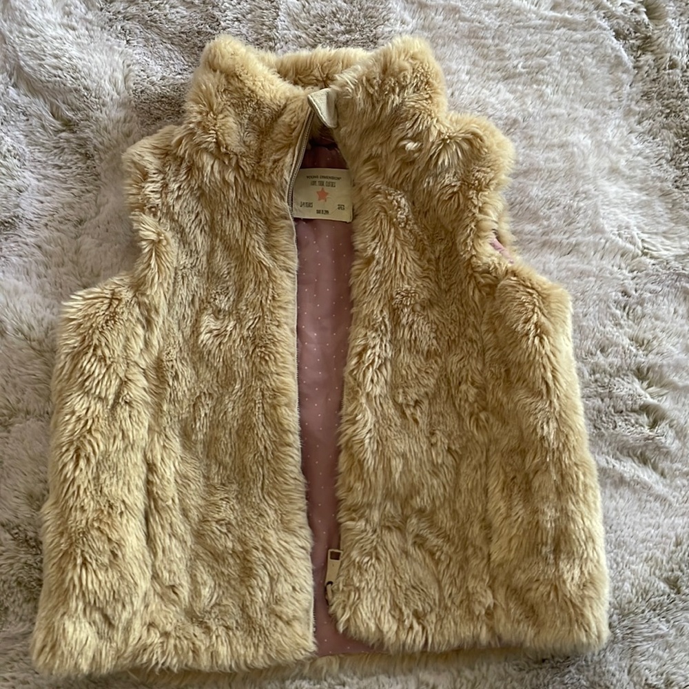 Children’s faux fur vest
